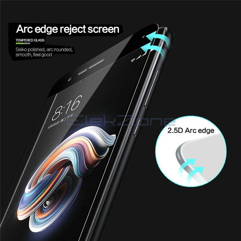 For Xiaomi Redmi 4 4X 4Pro 6Pro Note 4 4X 5A Full Cover Screen Tempered Glass Protective Film For Xiaomi A1 A2 Note 3 Mi 8 7