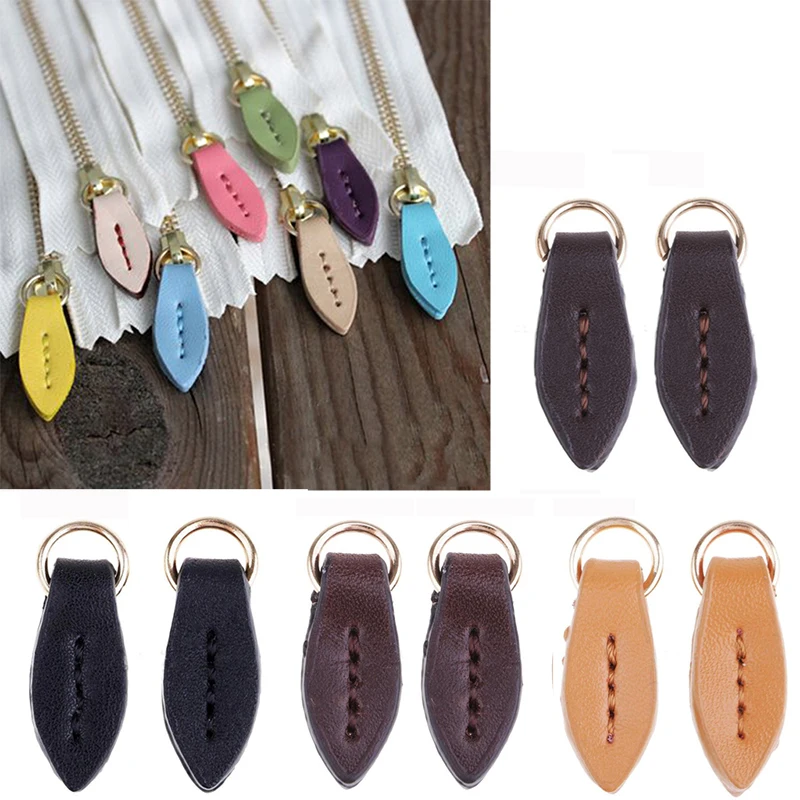 

5pcs Leather Zipper Pull Puller Replacement Zip Slider Heads Buckle Travel Bag Suitcase Clothes Tent Backpack Accessories KZ0228