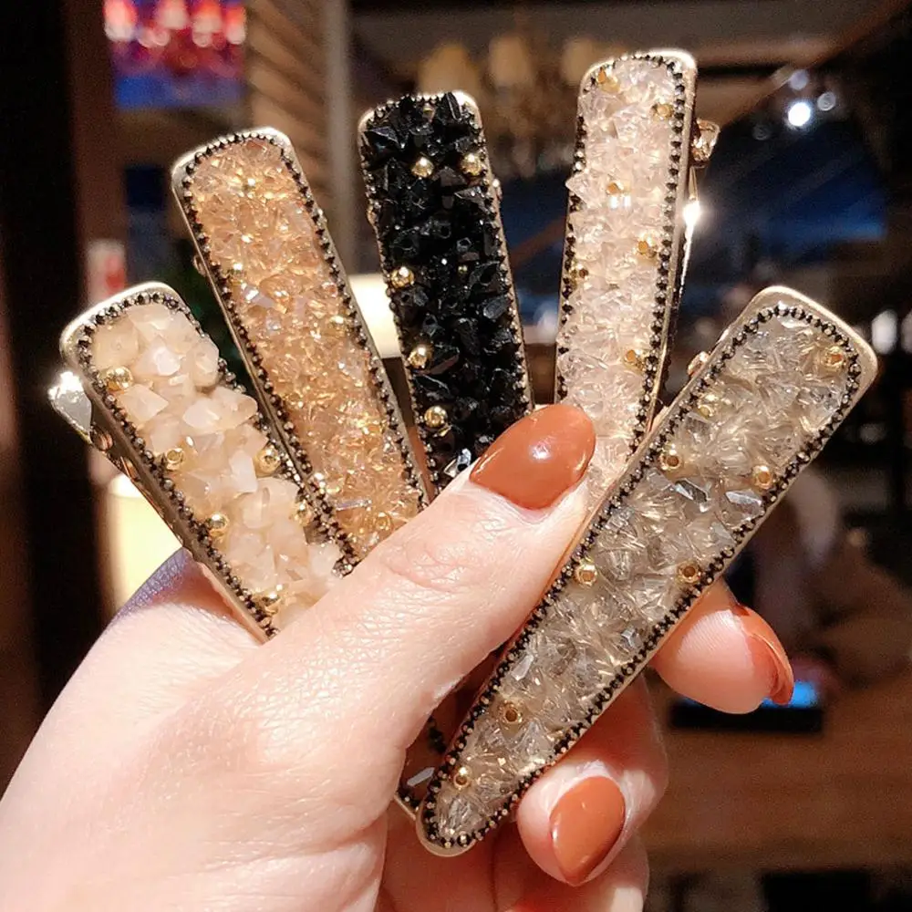 

1 pcs Women Pearl Shining Hair Clip Gold Hairpin Headwear for Women Slide Grips Barrette hair pin Hair Accessories for girls