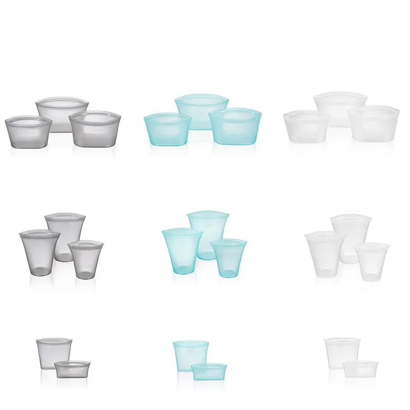 

Reusable Silicone Vacuum Seal Food Fresh Bag Fruit Meat Milk Storage Containers Refrigerator Bag Ziplock Kitchen Organizer