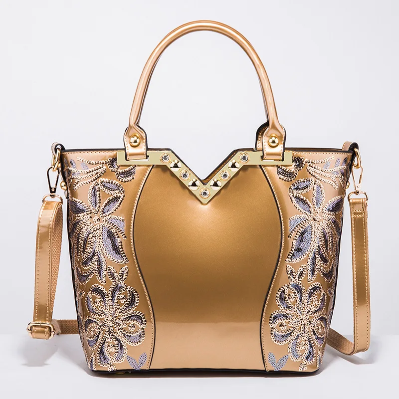  2019 Patent Leather Shoulder Bag Female Evening Party Bags Brand Designer Handbags Large Capacity W - 32861325806