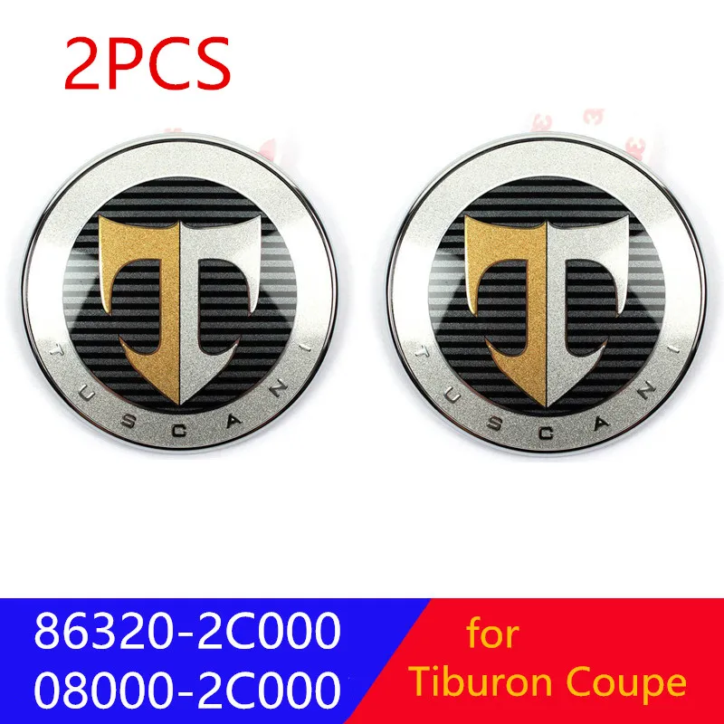 Dianteira + Bagagem Marca para Hyundai Logotipo Genuíno Emblema Conjunto 2 Pçs Capa Traseira Tiburon Coupe 2001-2008 863202c700 863302c000 t