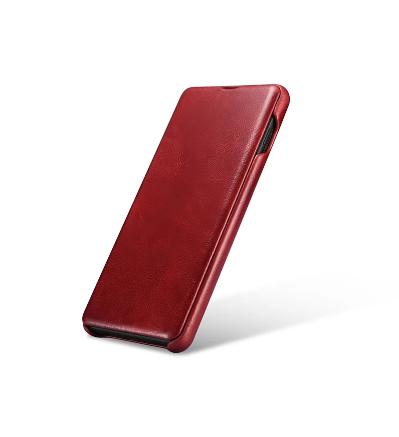 Тонкий Чехол-книжка из натуральной воловьей кожи для samsung Galaxy S10, чехол для смартфона из натуральной кожи для samsung S10 Plus
