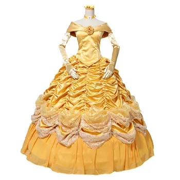 

2018 Beauty And The Beast Cosplay Costume Belle Dress