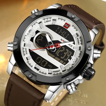

Top Luxury Brand NAVIFORCE Men Sport Watches Men's LED Digital Clock Man Military Waterproof Quartz Wristwatch Relogio Masculino