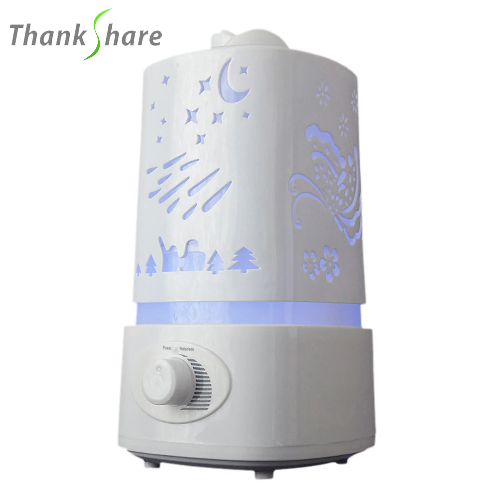 Free Shipping Hot Sale Led Lamp Cool Mist Aroma Diffuser Humidifier For Home Office HI0195