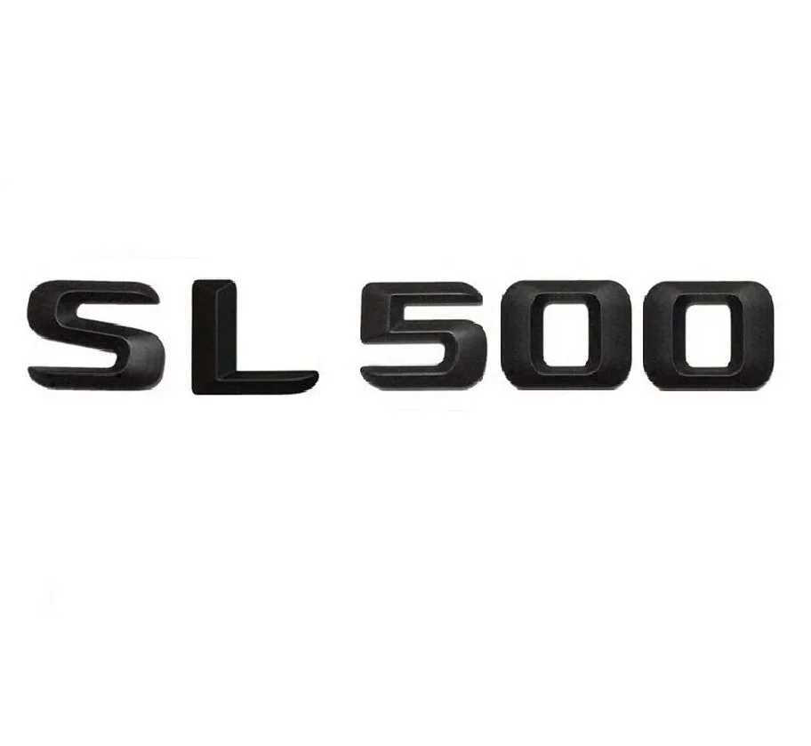 Черный матовый стикер SL 500 для багажника автомобиля наклейка с надписью и номером
