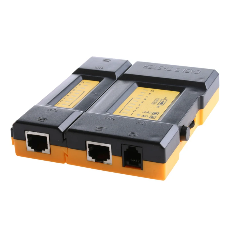 468VR скорость компьютерный сетевой кабель тестер RJ45+ RJ11 Lan провод Ethernet