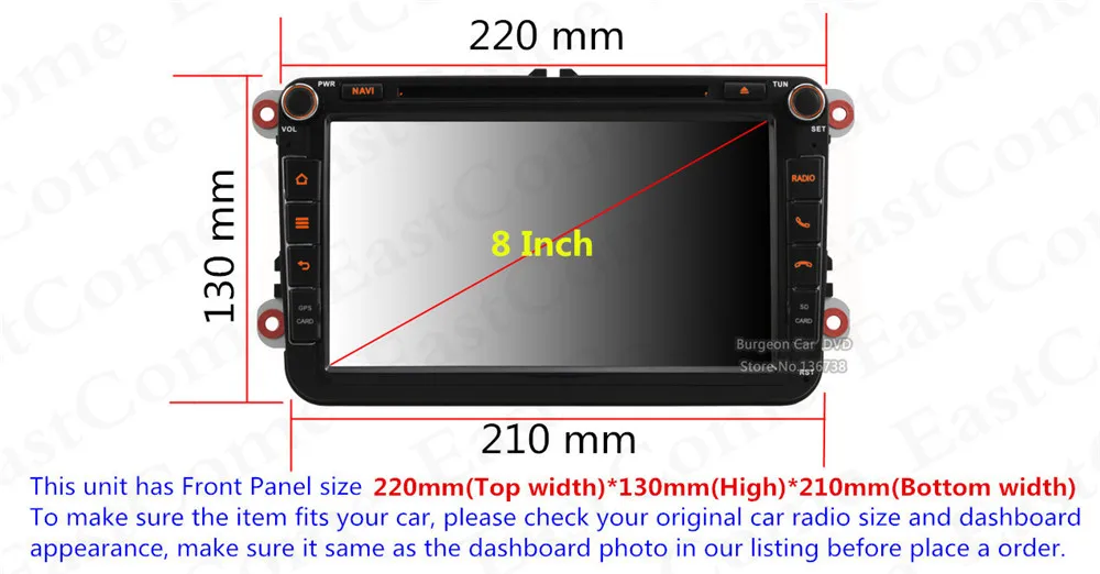 Clearance Octa Core Android 8.0 4GB RAM Car DVD GPS Radio Player For Volkswagen Passat B6 B7 Caddy Tiguan Golf Polo Skoda Yeti Superb Car 0