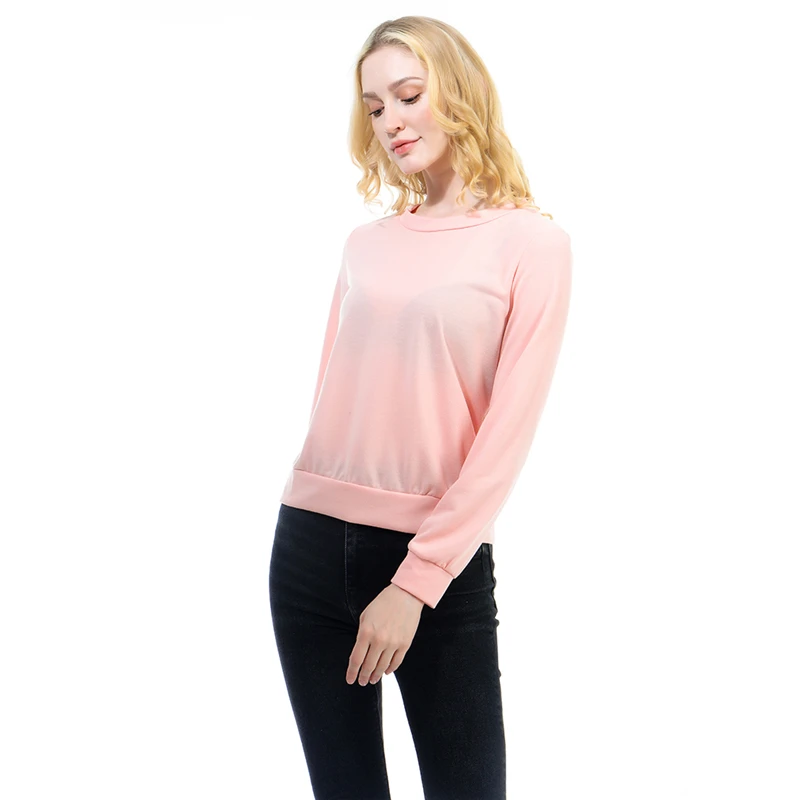 

Casual White O Neck Loose Blouses Harajuku Shirts Feminine Blouse Top Long Sleeve Back Zipper Design Summer Ladies Shirts