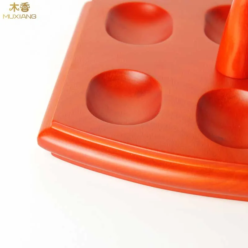 zt6 muxiang good quality beech wood pipe holder 6 seat smoking pipe rack vertical tobacco pipe stander for 6 pipes china factory sale