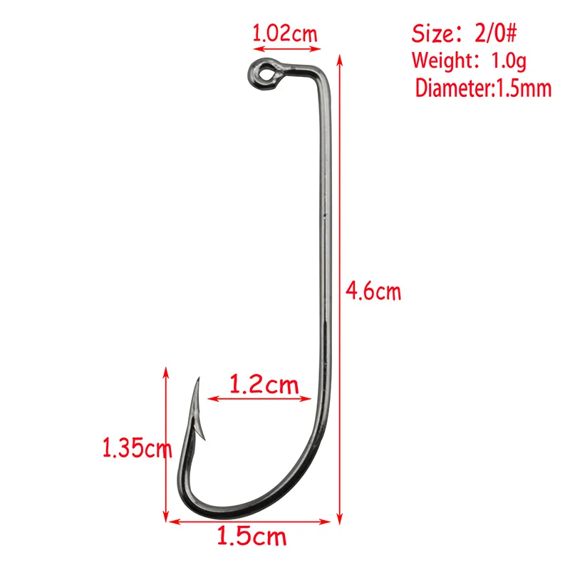 20 шт./лот WDAIREN широкий живот Кривошип крючки техасское снаряжение рыболовное червь приманка для рыболовного крючка океанская Рыболовная Снасть Лодка Рыболовная WD-065 - Цвет: 3
