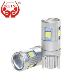 KEIN 2 шт. W5W светодио дный автомобиль свет t10 3030 5smd светодио дный авто клина стороны чтения номерной знак автомобильные лампы 12 В 24 В