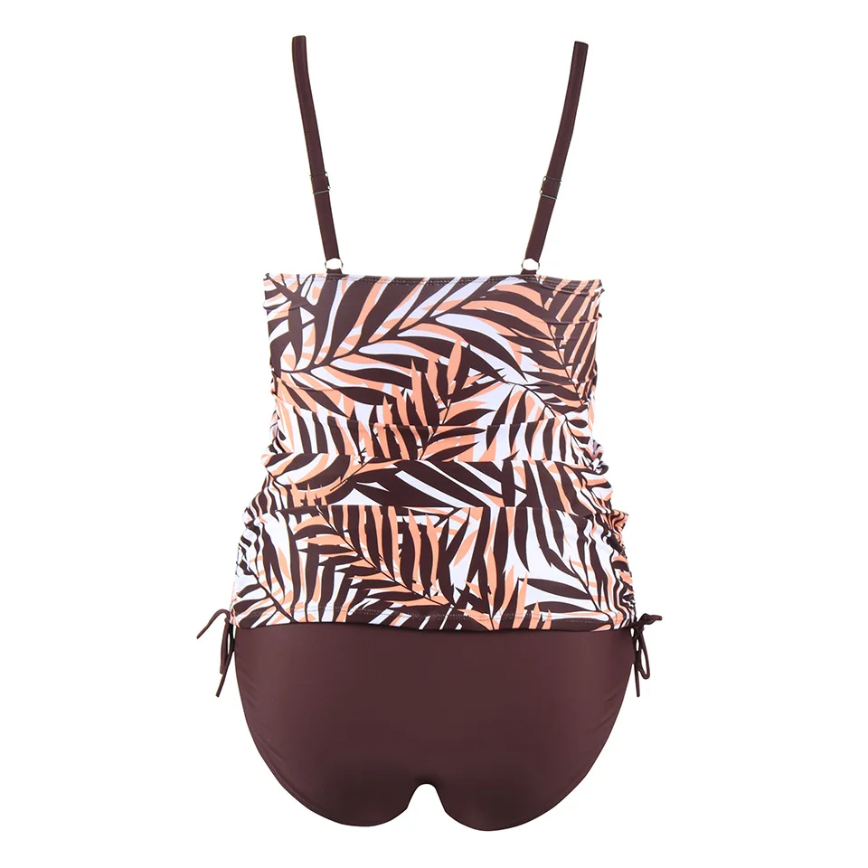 Online TQSKK 2019 Neue Plus Größe Patchwork Frauen Bademode Weiblichen Push Up Badeanzug Sexy Tankini Set Retro Sommer Strand Tragen Bade anzug