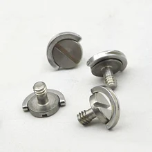 50 шт./лот нержавеющая сталь стандарт 1/4 камера штатив головка D-шуруп с кольцом быстросъемные болты