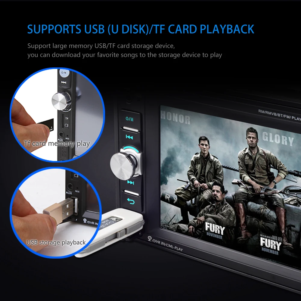 Camecho 2din автомобильное радио Bluetooth Сенсорный экран AUX в USB TF MP5 плеер камера заднего