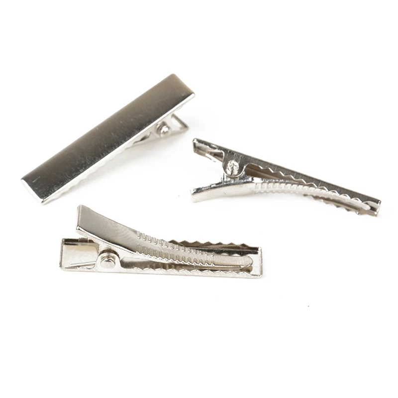 50pcs Metal Hair Alligator Clips 35mm/40mm/45mm/55mm/65mm/75mm For Hair Style Tools Accessories