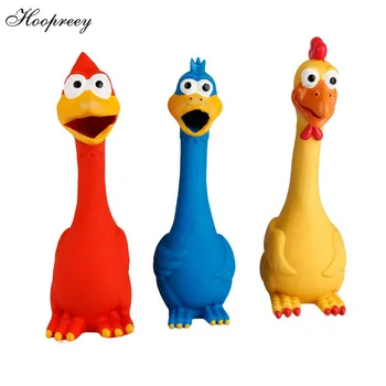 

Squeaky Toy For Dogs Screaming Rubber Chicken Toy Lovely Pet Duck For Dogs Latex Squeak Squeaker Chew VoiceTraining New