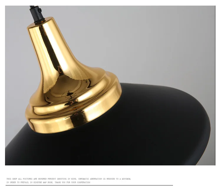 Modern Metal Pendant Light ABC Indoor Lighting Fixture Black White Gold Pendant Lamp Contemporary Hanging Edison Pendant Light Restaurant Dining Room Light (7)