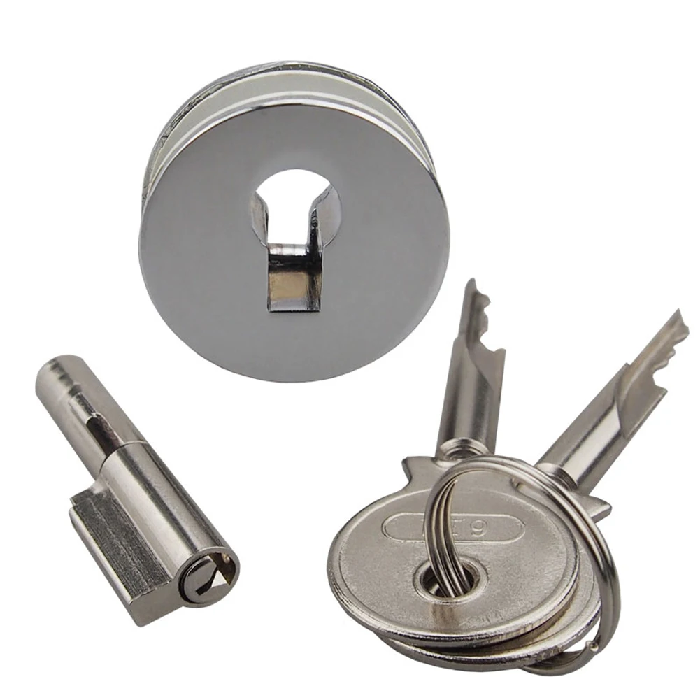 

Universal Sliding Glass Showcase Lock Furniture Drawer Cabinet Lock Drawer Cupboard Locker With 2 Keys Home Safety Tools