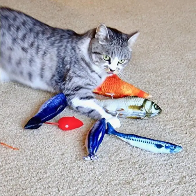 Плюшевая креативная 3D игрушка для кошки в форме карпа, игрушка в подарок, милая игрушка для игры в рыбку, подарки для питомца, кошачья мята, мягкая подушка, кукла z1