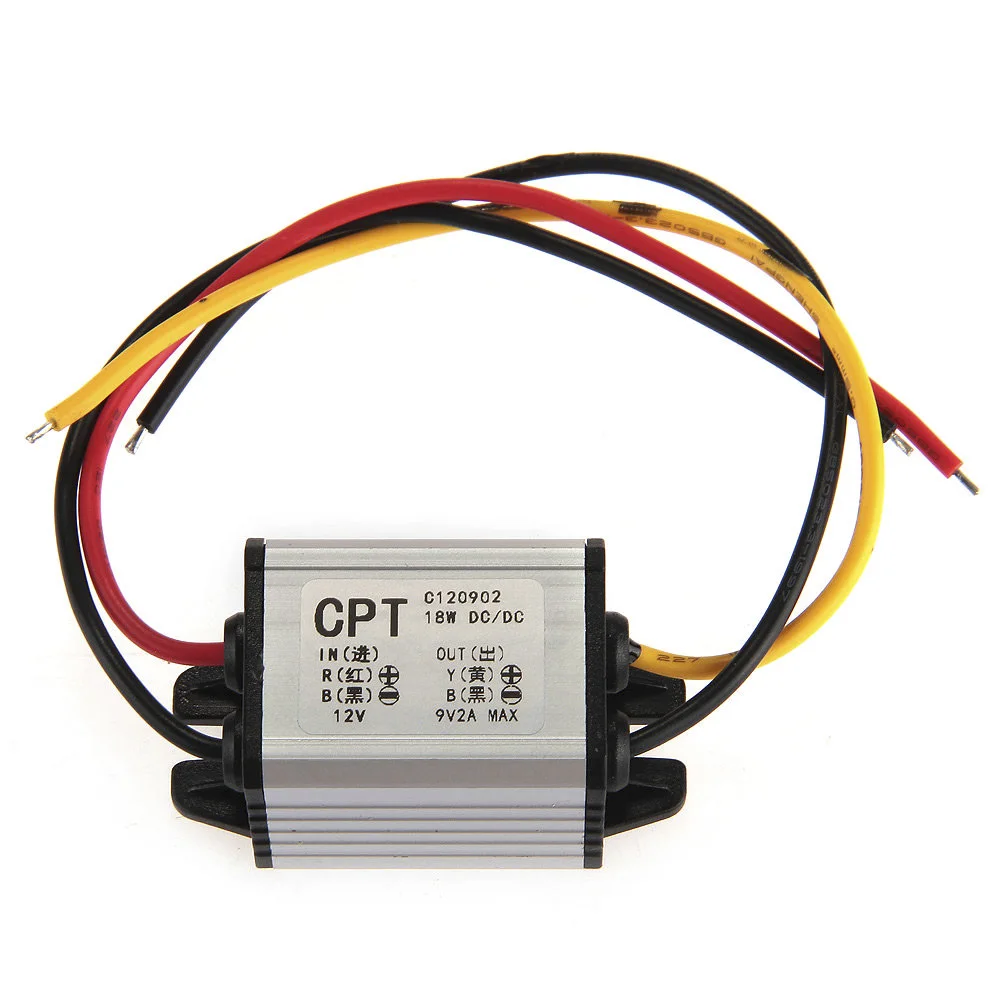 CARCHET DC В преобразователь 2A 12V до 9V понижающий модуль электропитания автомобиля