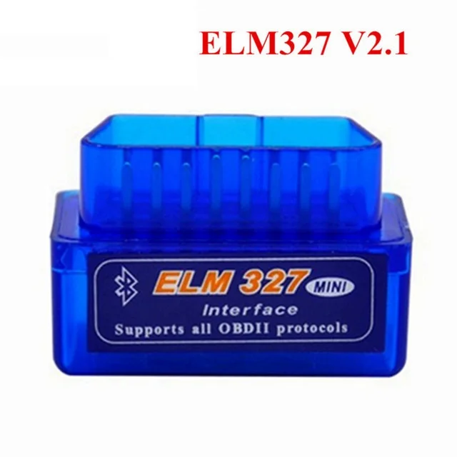 Супер Мини ELM327 Bluetooth V2.1 ELM 327 OBD2 работает для Android Torque/PC поддерживает все протоколы OBD2 с несколькими языками - Цвет: blue