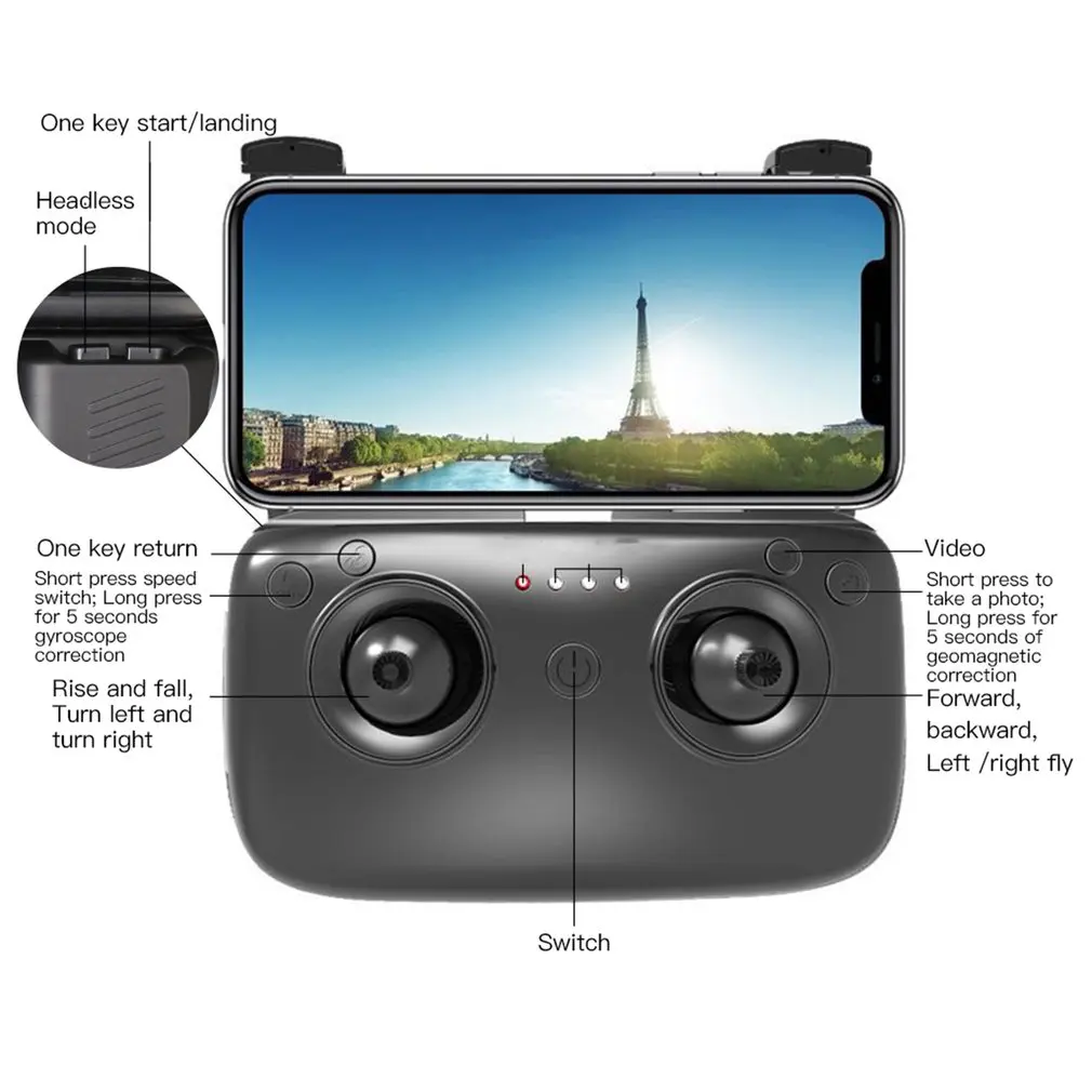 SG900-S 2,4G один ключ возврата Радиоуправляемый Дрон складной селфи смарт GPS FPV Квадрокоптер с 720 P/1080 P HD камера удержание высоты следуйте
