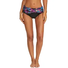 Женское бикини, два предмета, раздельные летние пляжные купальники, одежда для плавания, женская одежда с цветочным принтом, высокая талия, Шорты для плавания, N30