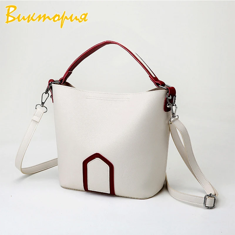 

Charas Bags brand bags for women 2019 new Solid color adjustable messenger bag Shoulder strap Bucket bag PU leather handbags