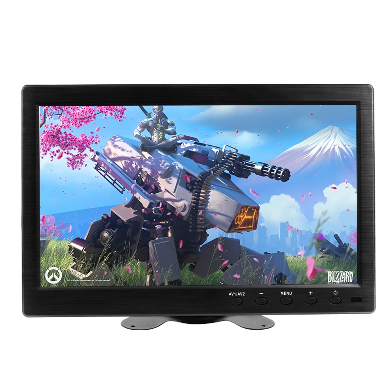

10.1"LCD Portable HDMI Monitor 1920x1200 Screen VGA Interface Build in Speaker Home Security System for Game Console/Raspberry