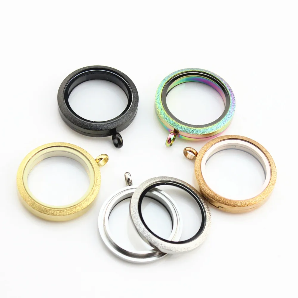 10pcs-lot-30mm-rainbow-black-silver-gold-rose-gold-shine-screw-stainless-steel-floating-locket-floating