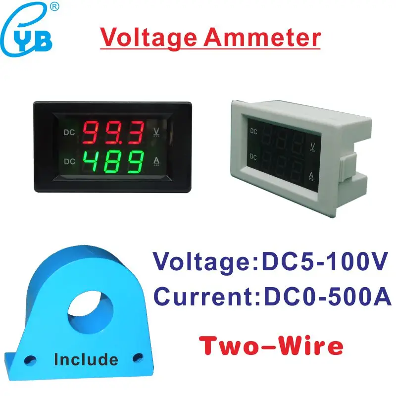 XYWHPGV Voltmetro DC 500V Con Display A 3 1/2 Cifre LED Da 0,56 Pollici - Foto 3