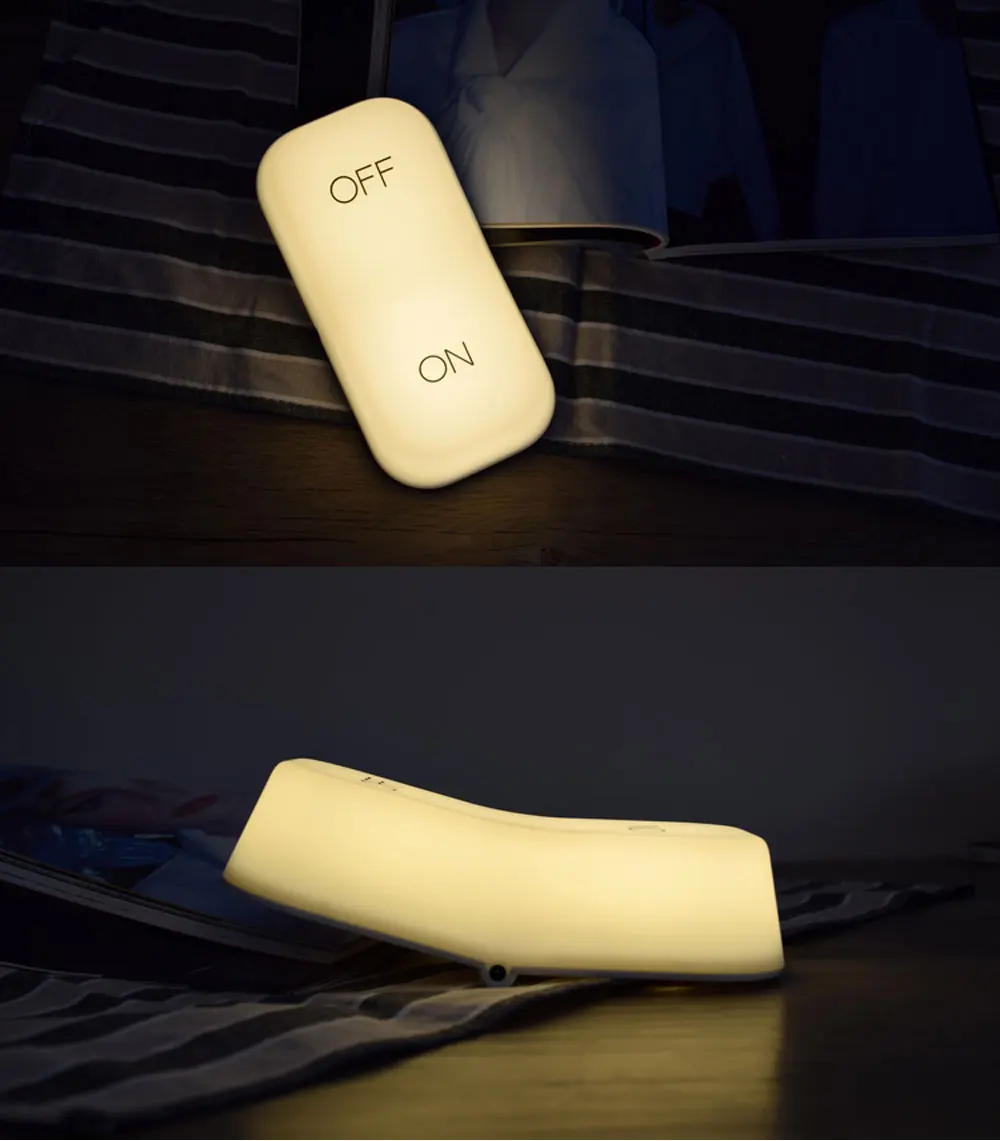 Новый продукт, творческий Винтаж переключатель моделирование Светодиодная лампа ночник тяжести индукции на/выключения лампы для Спальня