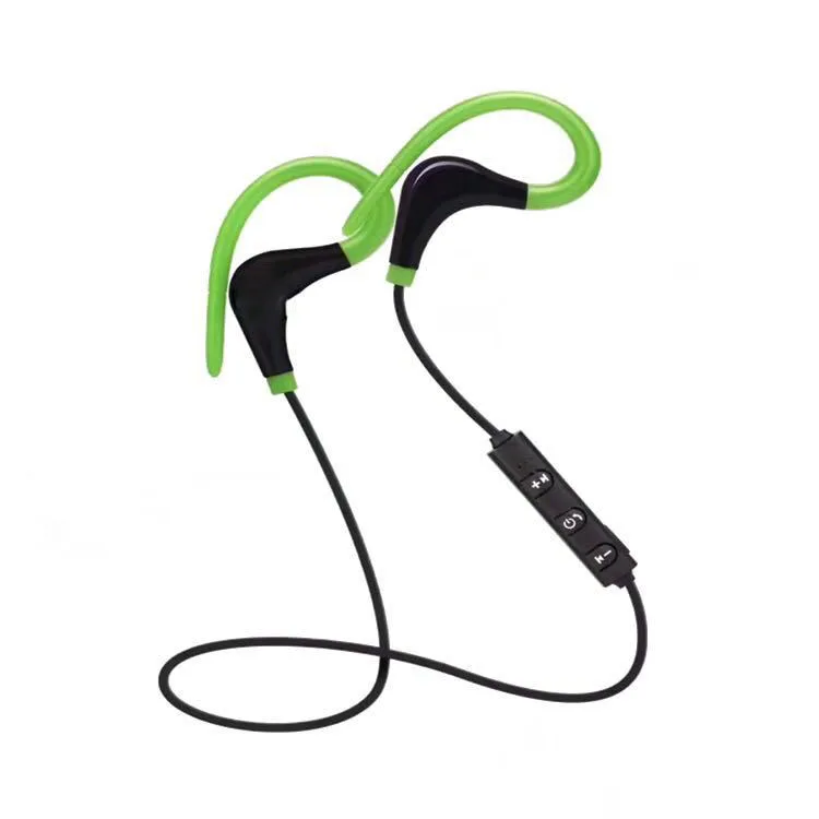 BT-1 Bluetooth наушники, беспроводные наушники, мини гарнитура, Bluetooth гарнитура с микрофоном, скрытые Наушники для iPhone, всех смартфонов - Цвет: Зеленый