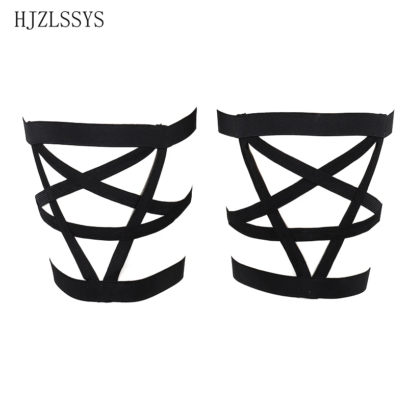 Body Harness Halloween Black Sexy Garter Belt Bondage Harness Elastic Harness Cage Bra Pentagram Leg Garter Belt Body Harness Halloween Black Sexy Garter Belt Bondage Harness Elastic Harness Cage Bra Pentagram Leg Garter Belt