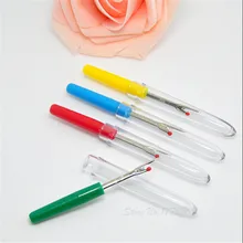 (1 paquet) = 4 Pc poignée en plastique artisanat coupe-fil couture Ripper point Unpicker outil de couture AA7401(China)