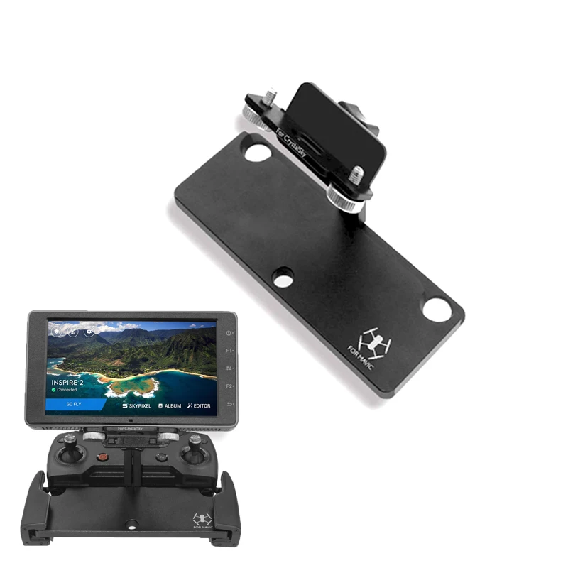Sunnylife Mavic Pro 5.5 7.85 inch CrystalSky Monitor Holder Extension Aluminum Bracket Tablet Mount for DJI Spark Remote Control (1)