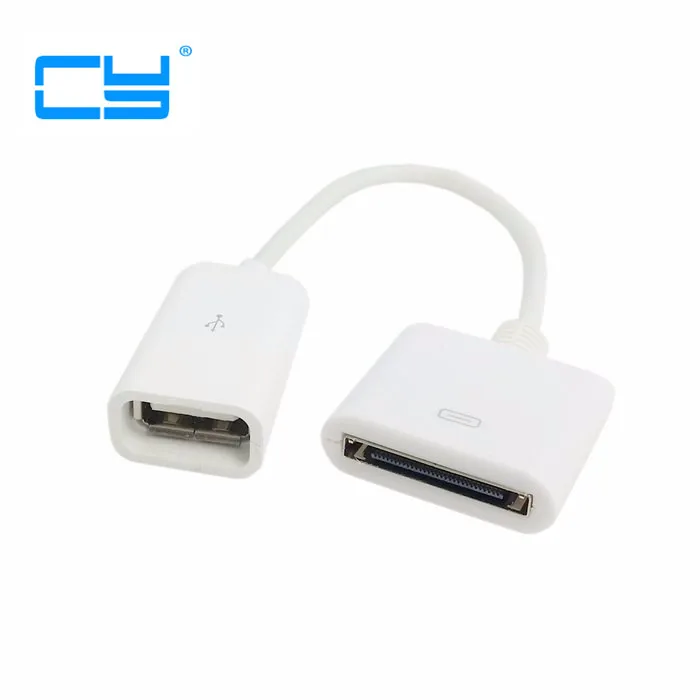 Черный и белый для iPhone Φ iPad2 IPAD3 стыковочный 30pin разъем USB 2 0 Женский кабель зарядки