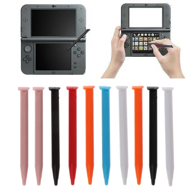 10Pcs Plastic Stylus Pen Game Console Screen Touch Pen for 2DS XL / LL Console 