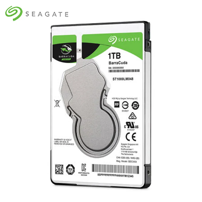 Seagate 1TB BarraCuda SATA Interface 6Gb/s 128MB Cache 2.5-Inch 7mm 5400rmp AgileArray Internal Har