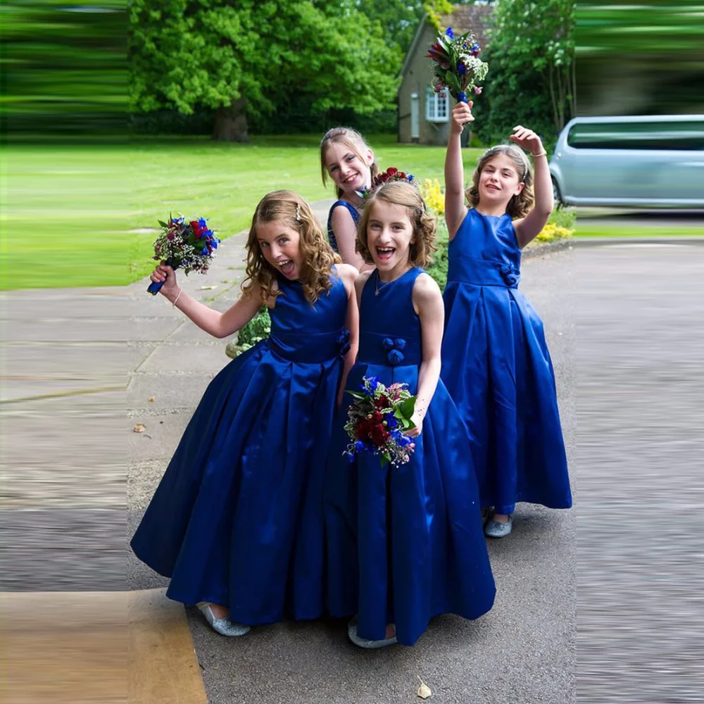 little girl blue formal dresses