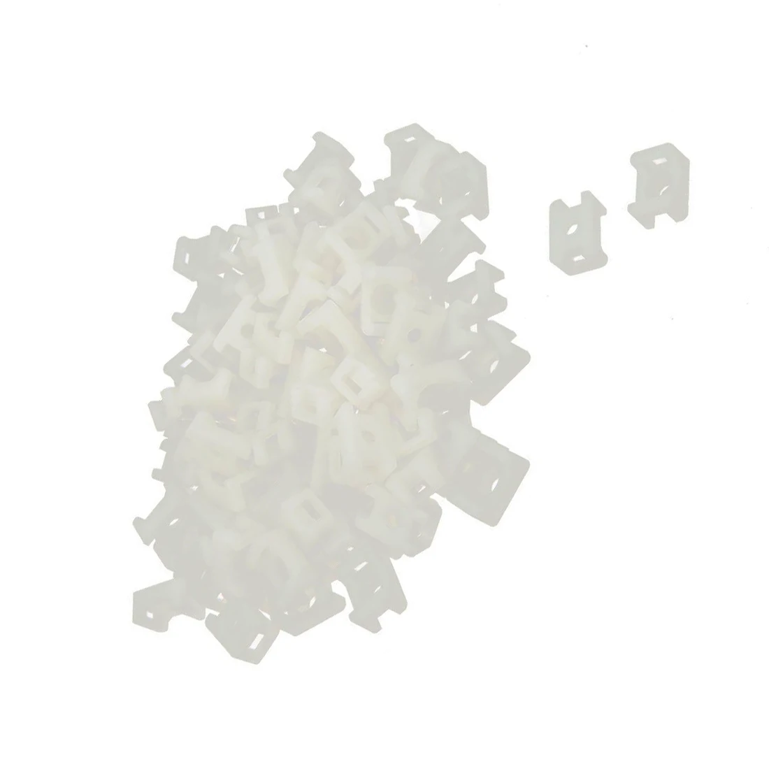 

WSFS Hot Plastic Saddle Type Cable Zip Tie Screw Mount Base 5mm Width 100 Pcs
