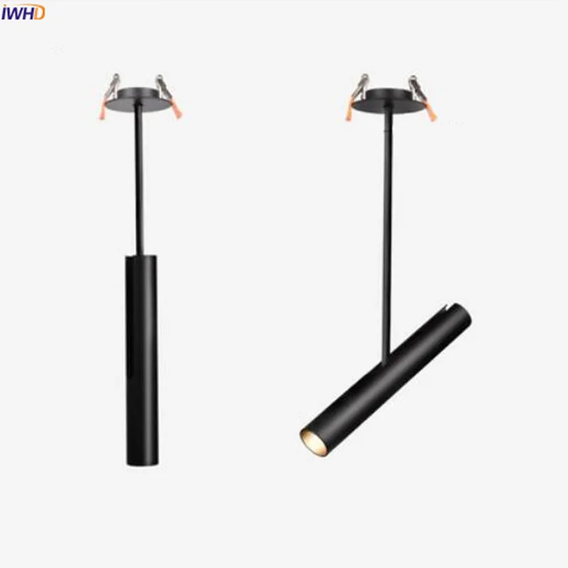 

IWHD Black Aluminum LED Ceiling Lamp 3W Nordic Ceiling Light Adjustable Simple Living Room Lights Fixtures For Home Lighting