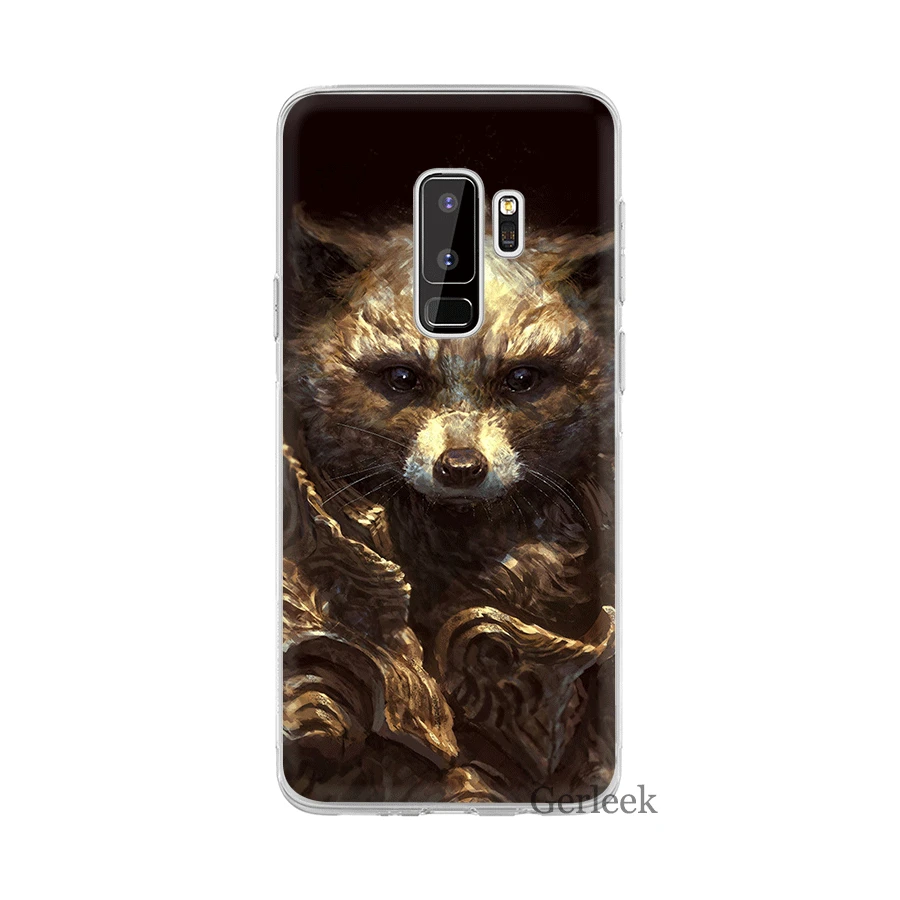 Desxz модный красный чехол с лисой енота для Samsung Galaxy S3 S4 S5 S6 S7 Edge S8 S9 S10 Plus