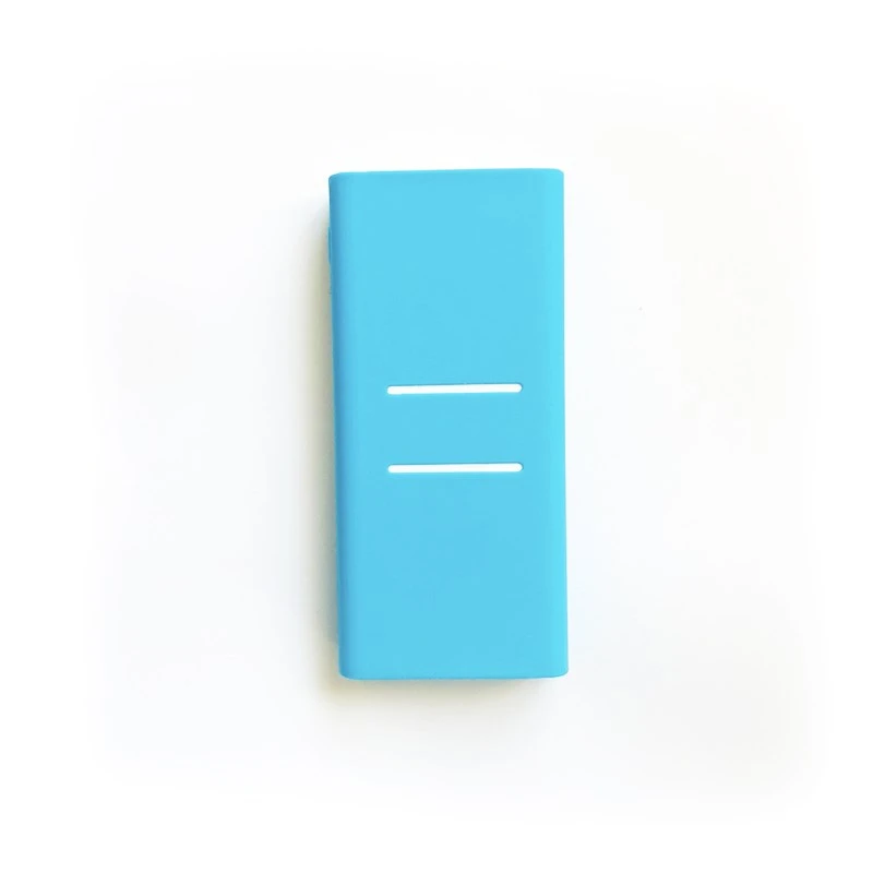 Силиконовый чехол для Xiaomi power Bank защитный чехол 20000 мАч 2C power Bank поколение резиновый защитный чехол s - Цвет: blue