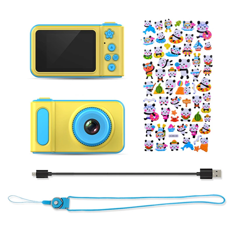 

toy camera digital for kids Cartoon Cute Education Mini digital Camera Toys + DIY stickers creative Birthday Gift for children
