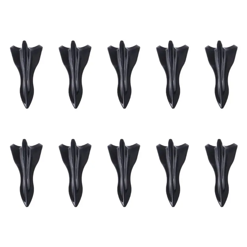 

10Pcs Universal EVO-Style Pu Rear Roof Shark Fins Spoiler Shark Fin Diffuser Vortex Generator Car Roof Spoiler Bumper0