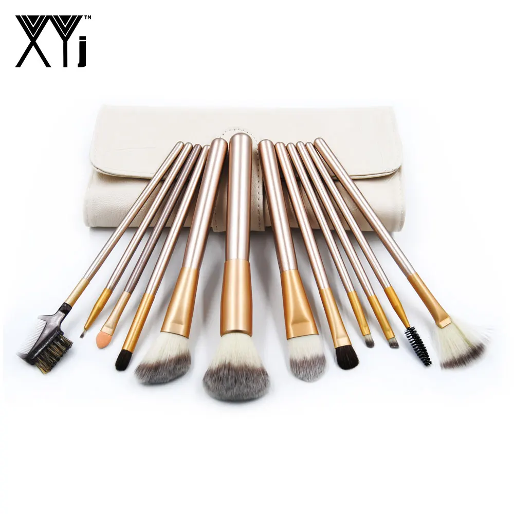 

Professional Makeup Brushes Set 12 pcs/lot Powder Foundation Eye Shadow Blending Eyeliner Eyelash Eyebrow Brushes For Makeup