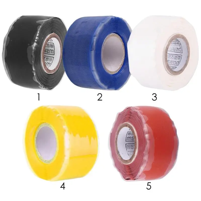 Waterproof Silicone Performance Repair Tape Hot Sale Bonding Rescue Self Fusing Wire Hose Black Transparent Film Tape